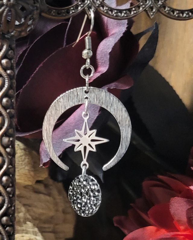 Boucles d'Oreilles "Sphère Etoilée"