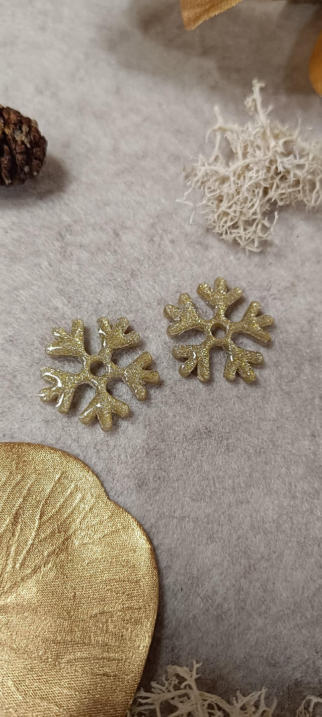 Pampilles flocon doré 