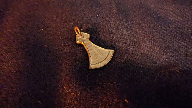 Pewter axe