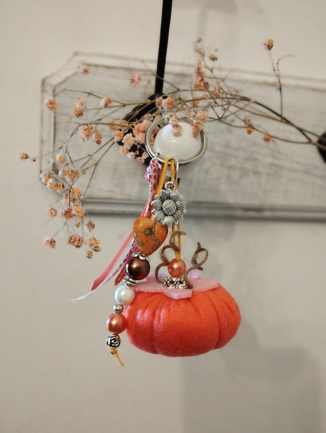 Mini - Citrouille &quot;accroche tout&quot; - Fraise des bois