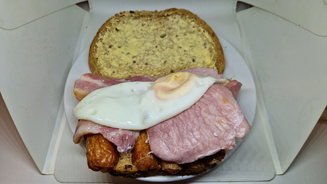 Sausage, Bacon and Egg
