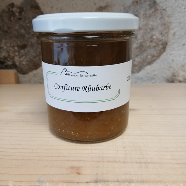 Confiture de rhubarbe 220g 