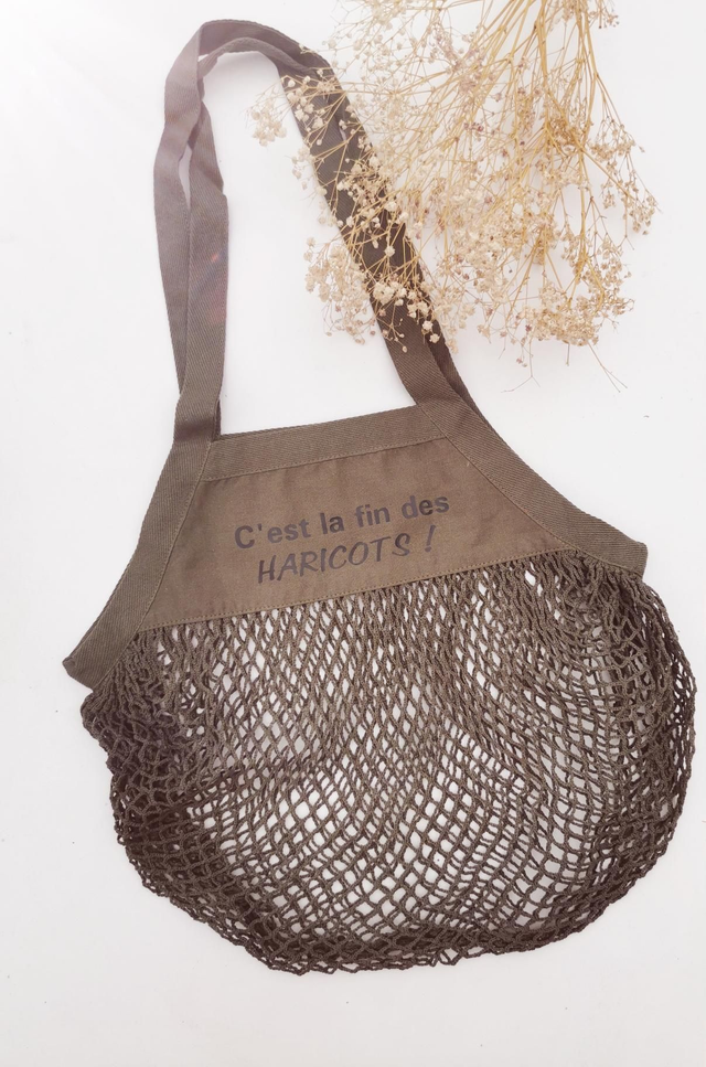 Sac filet &quot;C&#039;est la fin des haricots&quot; 