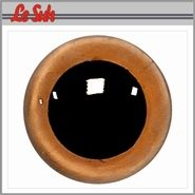 Veiligheidsogen  8 mm bruin