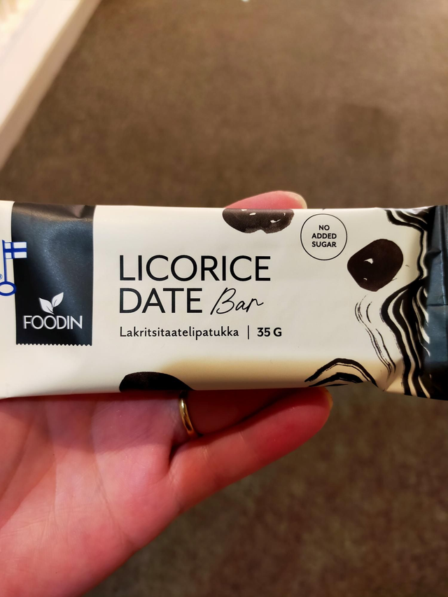 Foodin Licorice Dates Bar 35g 