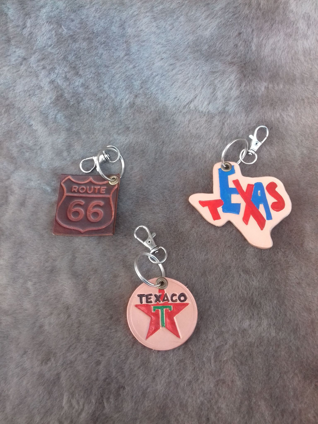 Porte clé en cuir Made in América