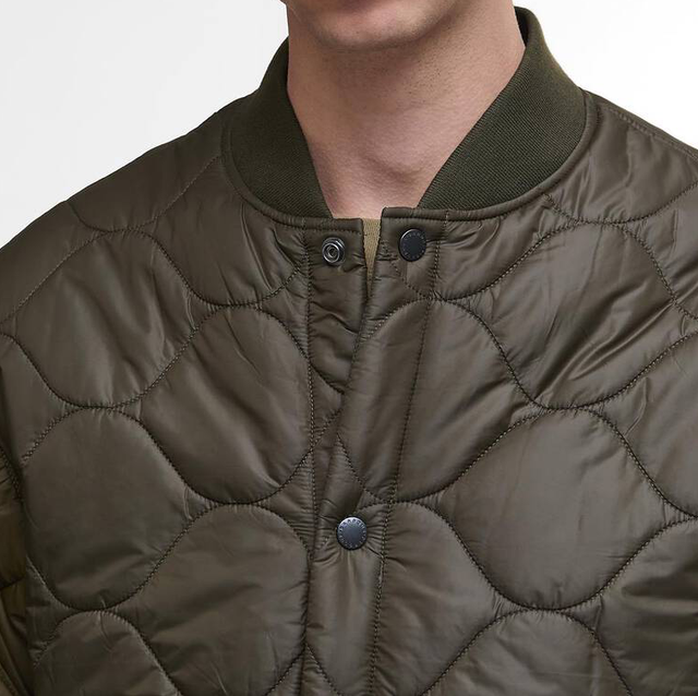 Barbour Cording Quilted Jacket Army Green