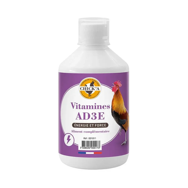 Aliment Diététique Complémentaire AD3E – 500 ml CHICK&#039;A