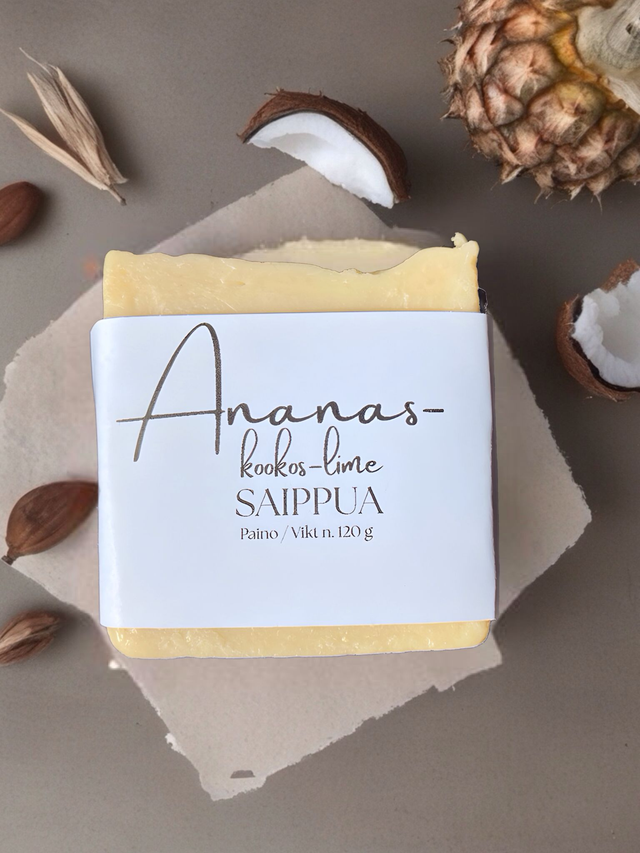 Ananas-kookos-limesaippua