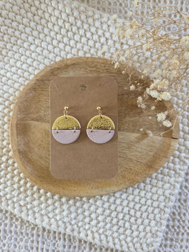 Boucles d&#039;oreilles Louise coloris crème