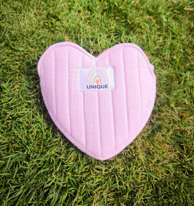 Pochette Unique rose pailletée 