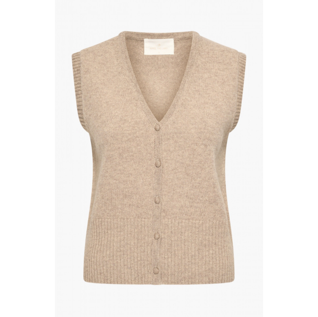 LeifA5 knitted waistcoat Sand
