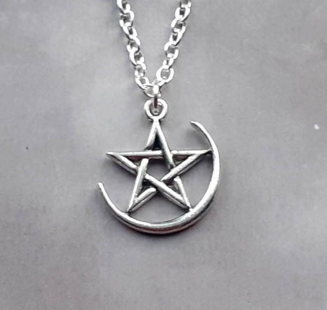 Pentacle Moon Necklace 