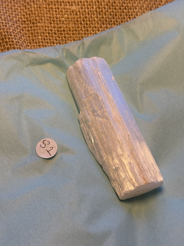 Selenite chunky wand 4cm wide 10-12cm long