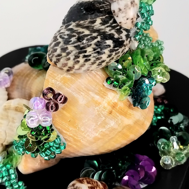 Sirènea Vert émeraude et Améthyste