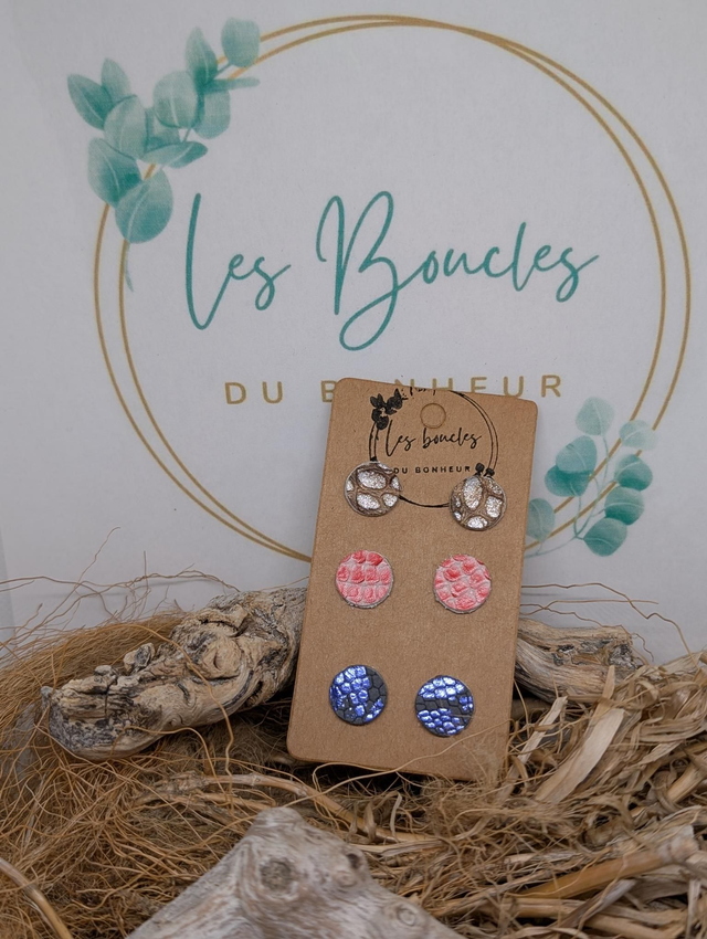 Lot de 3 paires de puces pu011