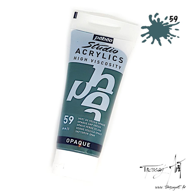 PEBEO - ACRYLIQUE 100ML - VERT DE VESSIE OPAQUE - PB016059