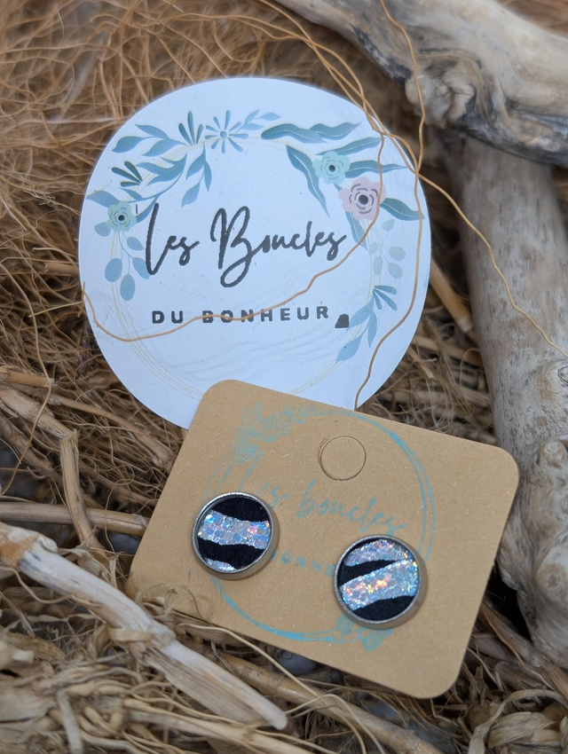 Puces argenté noir (pu023)