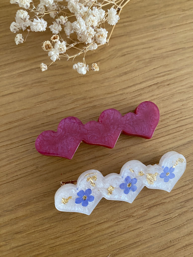 Barrette Elise - rose