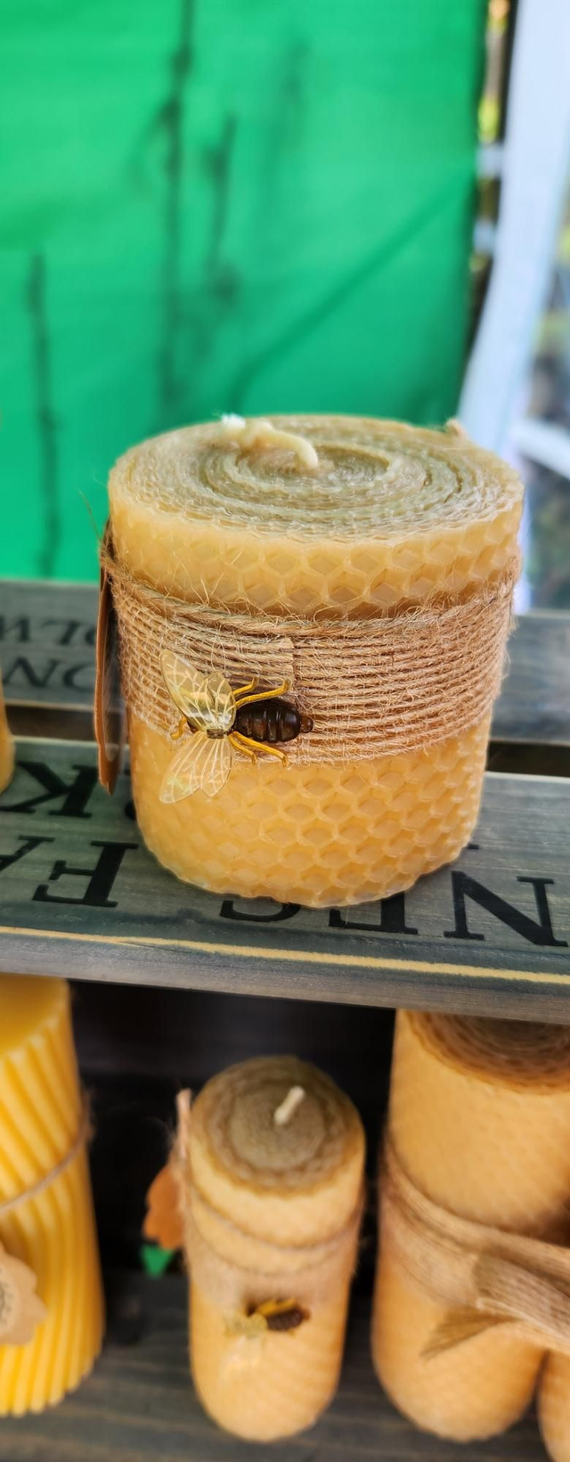 Rolled Beeswax Candles - Medium Wide