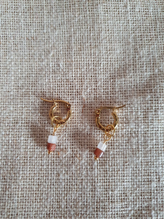 Boucles d'oreilles gold Fidélie