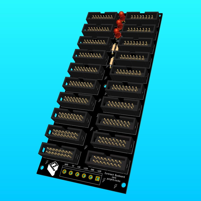  Eurorack Power Delivery DIY Kit/PCB +12V/-12V/+5V