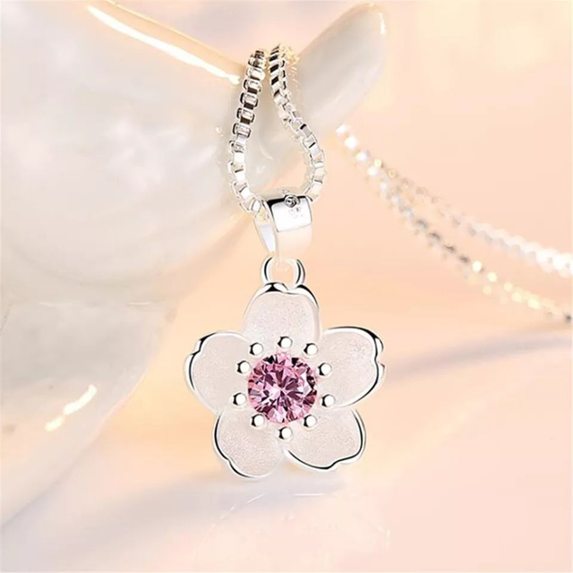 Kersenbloesem ketting Sakura | 925 Zilver