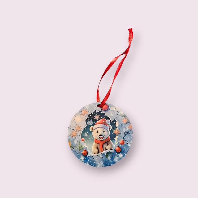 Boule de Noël ours polaire 