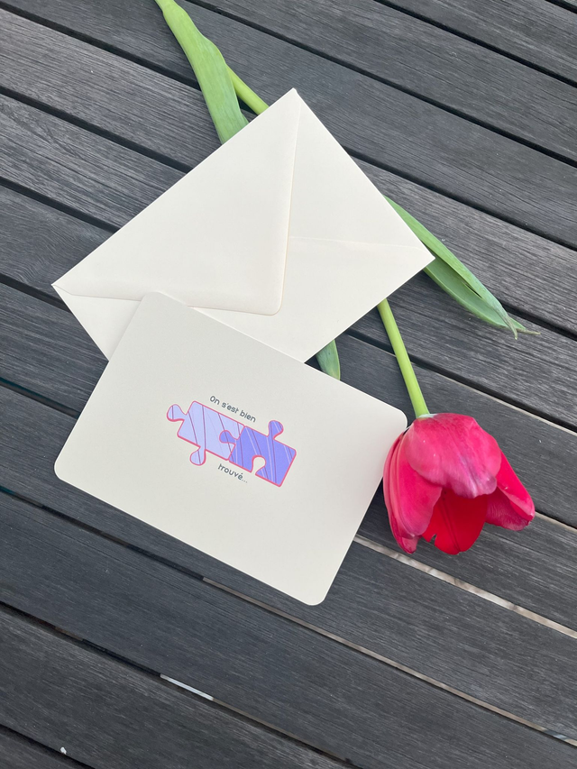 Carte de vœux &quot;Puzzle&quot;