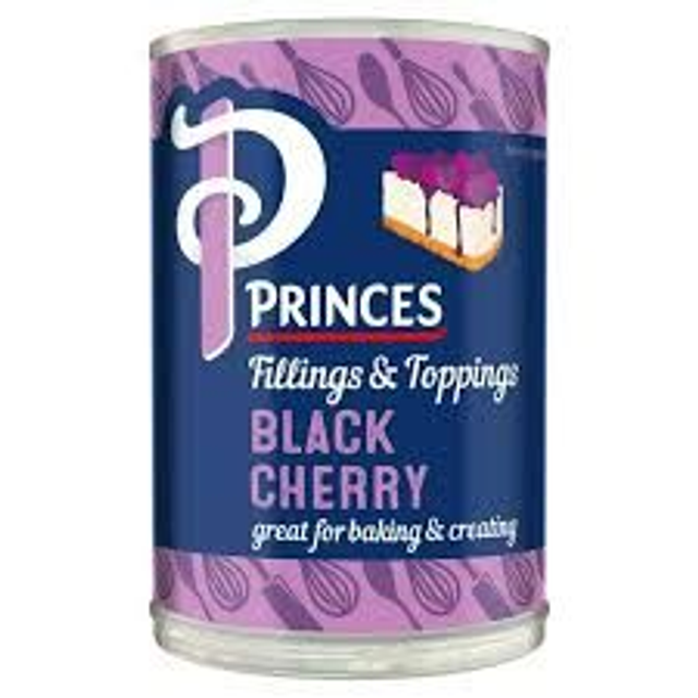 Princes Fillings &amp; Toppings Black Cherry 410g