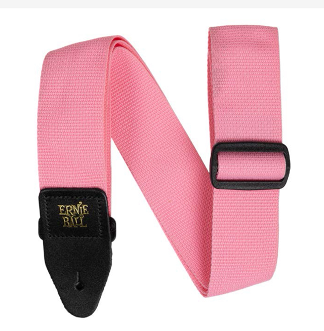 ERNIE BALL GUITAR STRAP POLYPRO PINK SUNRISE