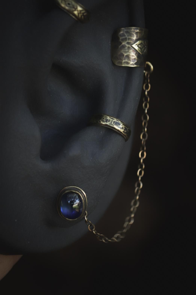 ✧ EarCuff ✧ Kyanite bleue #1