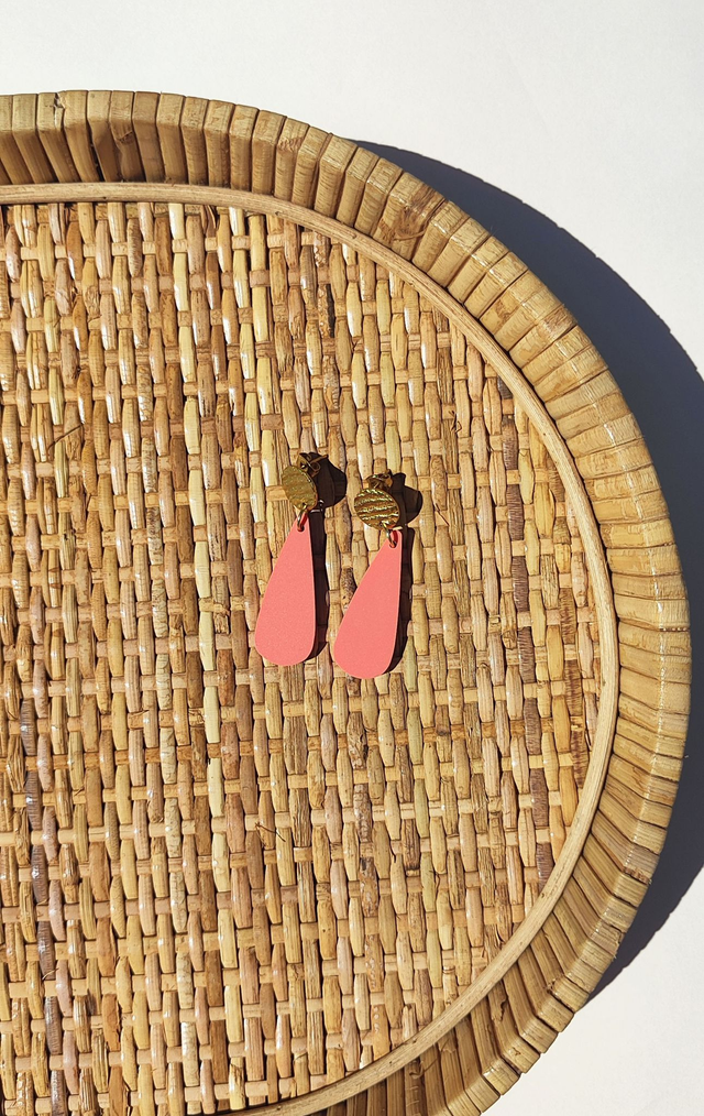 Boucles d'oreille Emilie - Pêche