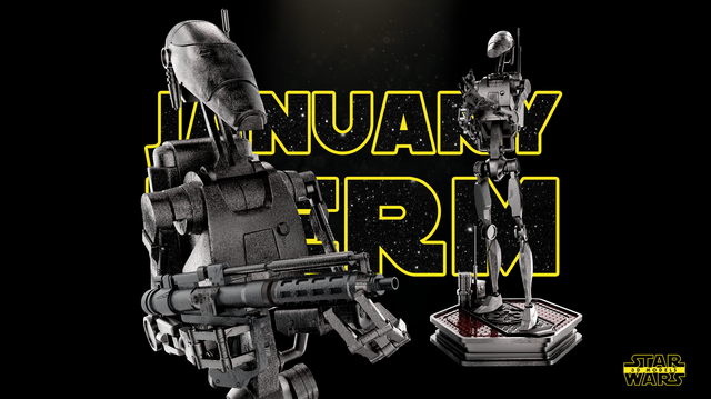 STATUE DROIDE DE COMBAT B1 Série Star Wars