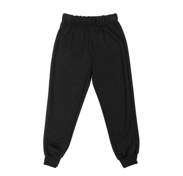 Calça Moletom Peluciado Menino Preto 