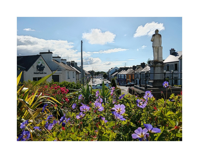 Teeling Street, Ballymote, County Sligo. 5" x 7 " Blank Greeting card with envelope. includes postage to all of Ireland.

