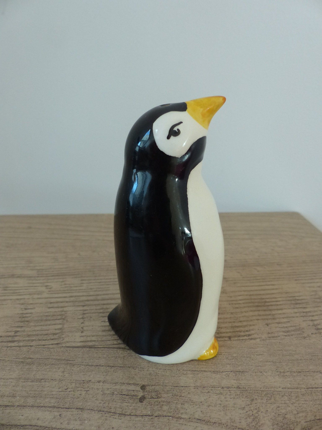 Vintage 1970 Carlton England - Poivrière Pingouin Céramique - Décoration Table Cuisine Unique, Idée Cadeau Originale - Poivrière Collector