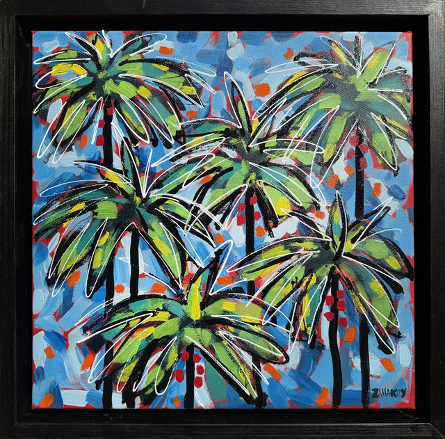 "Abstraction cocotière red"