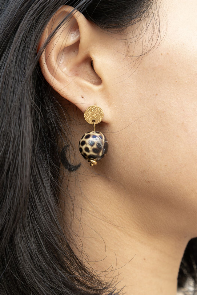 Boucles d'oreilles Léopard