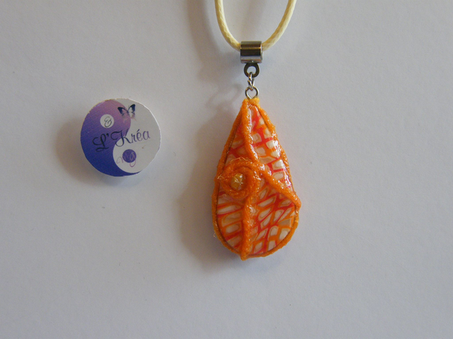 Goute d&#039;eau Orange/Rouge/Blanc