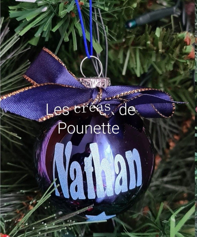 Boule de Noël à personnaliser