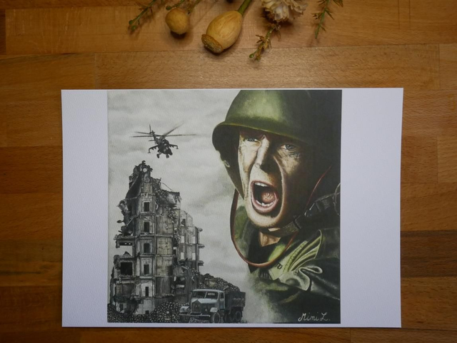 Artprint "La guerre en colère"