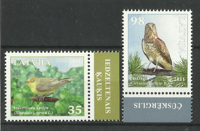 Latvia 2011 Birds,Eagle Set MNH