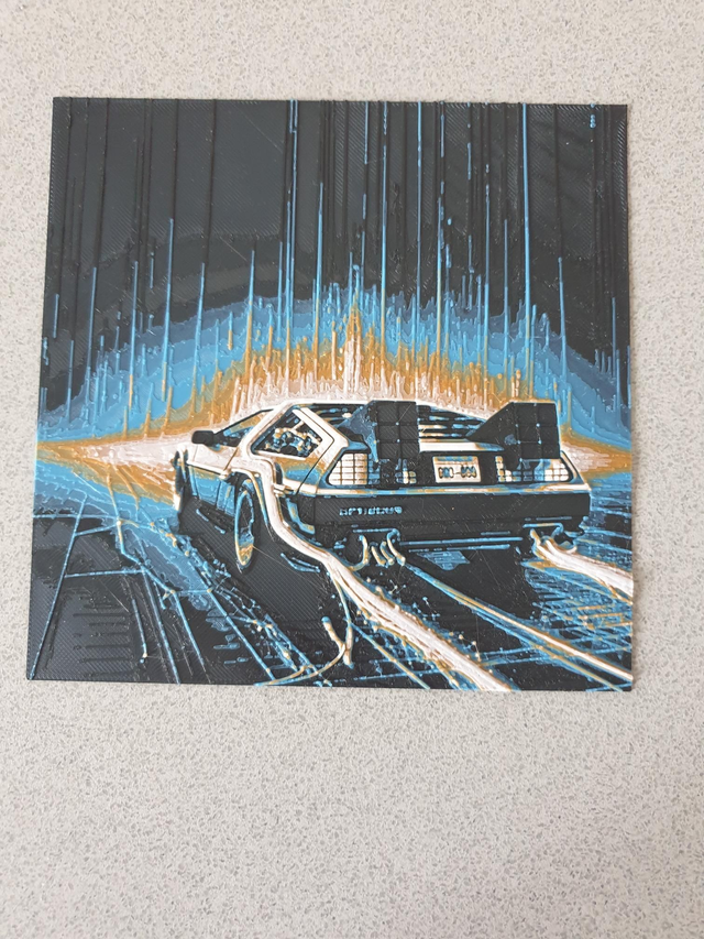 Plaque Deco Doloreane Retour vers le Future 