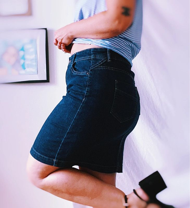 Jupe en jean CAMAÏEU - M 38