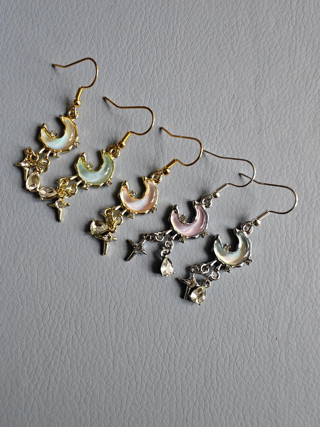 Moon and Stars earrings