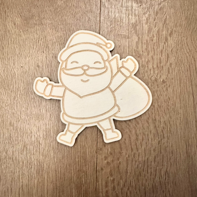 Kerstman - voorop schoorsteen (los)