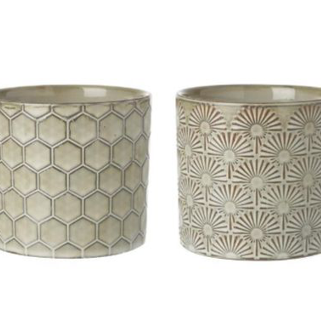 Small Ceramic Pot (Grey)