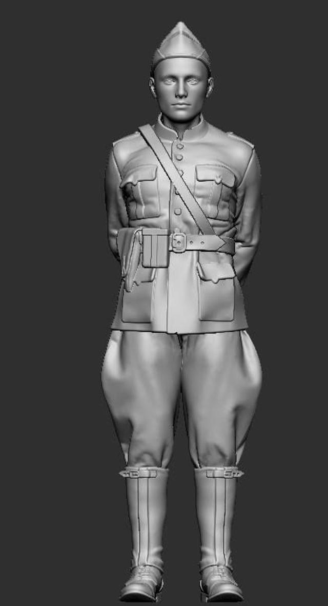 WW2 Dutch Officer / LVA Pilot (3D Printed resin)
