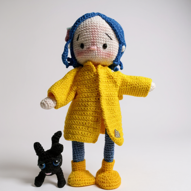 Boneca Amigurumi Coraline Jones